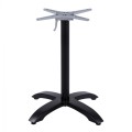 Foldable aluminum base FK469.01 Black matte 66x66x72 with cross 48x48cm