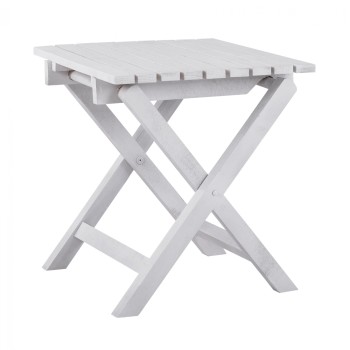 Stool- auxilliary table white 402 Koli 40x40 foldable FK288.03 40x40x44cm