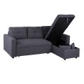 Corner Sofa Bed Wayne 224x147x85 FK3028.11 Grey Fabric Corner Sofa Bed Wayne 224x147x85 FK3028.11 Grey Fabric