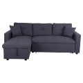 Corner Sofa Bed Wayne 224x147x85 FK3028.11 Grey Fabric Corner Sofa Bed Wayne 224x147x85 FK3028.11 Grey Fabric