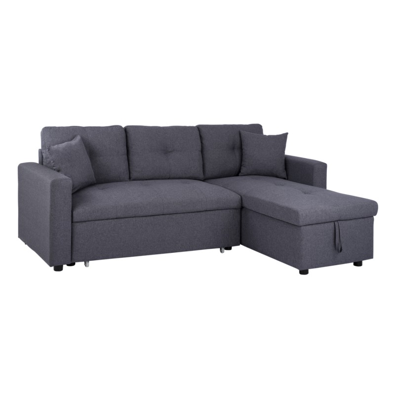 Corner Sofa Bed Wayne 224x147x85 FK3028.11 Grey Fabric Corner Sofa Bed Wayne 224x147x85 FK3028.11 Grey Fabric