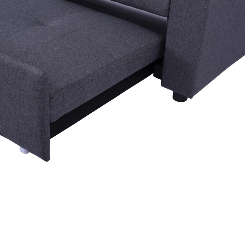 Corner Sofa Bed Wayne 224x147x85 FK3028.11 Grey Fabric Corner Sofa Bed Wayne 224x147x85 FK3028.11 Grey Fabric