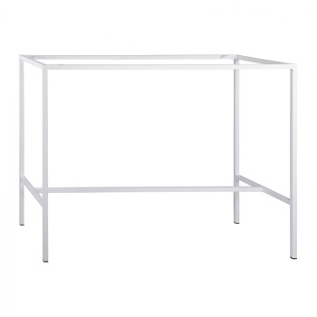 Metal stand bar base white matte TS925 p type for 140Χ60 Surface