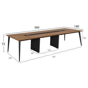 Professional Conference Office Desk Supreme FK2377 360x140x75cm Professional Conference Office Desk Supreme FK2377 360x140x75cm
