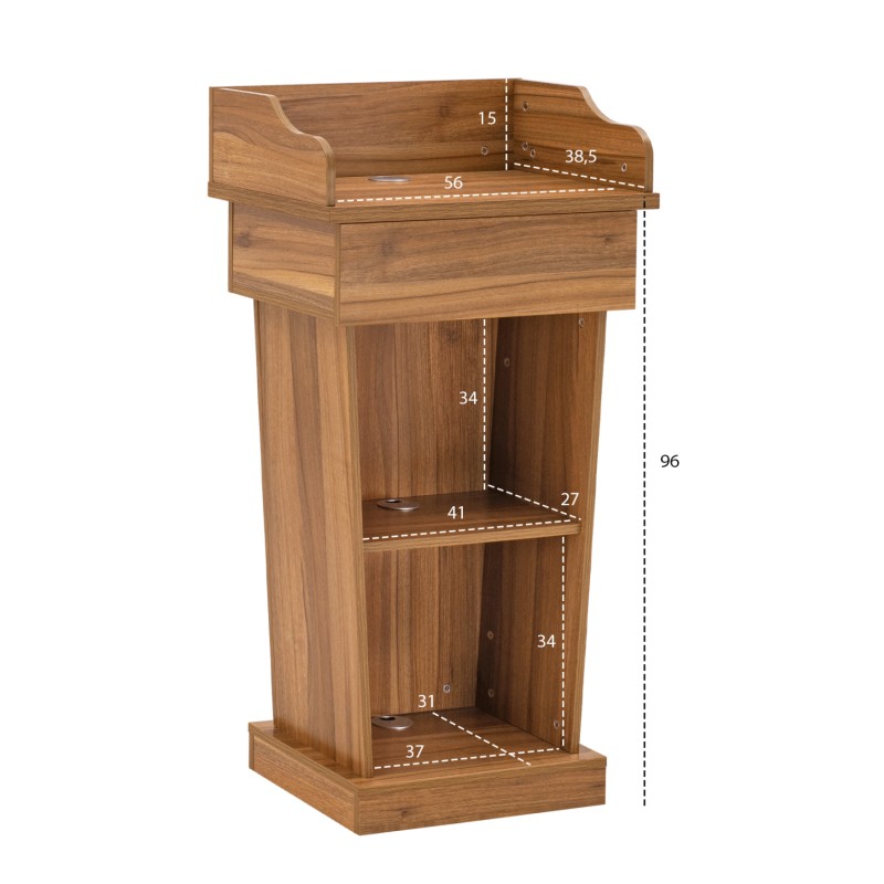Speaker Stand Supreme Honey Oak FK2378 59,5x40x111cm Speaker Stand Supreme Honey Oak FK2378 59,5x40x111cm