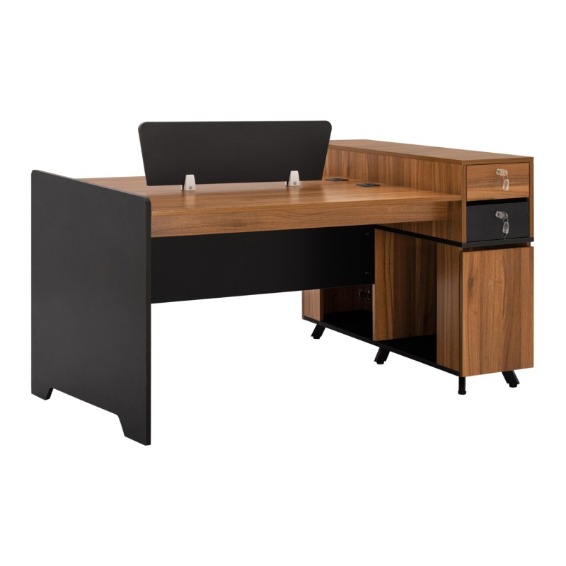 Professional workstation desk for 2 People Supreme FK2374 154x120x89cm Professional workstation desk for 2 People Supreme FK2374 154x120x89cm