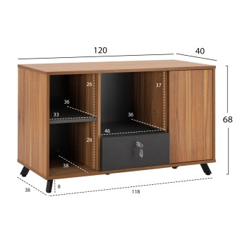 Professional Office cabinet Supreme FK2375 120x40x68cm Professional Office cabinet Supreme FK2375 120x40x68cm