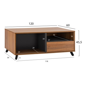 Professional Coffee Table Supreme FK2376 120x60x45.5cm Professional Coffee Table Supreme FK2376 120x60x45.5cm