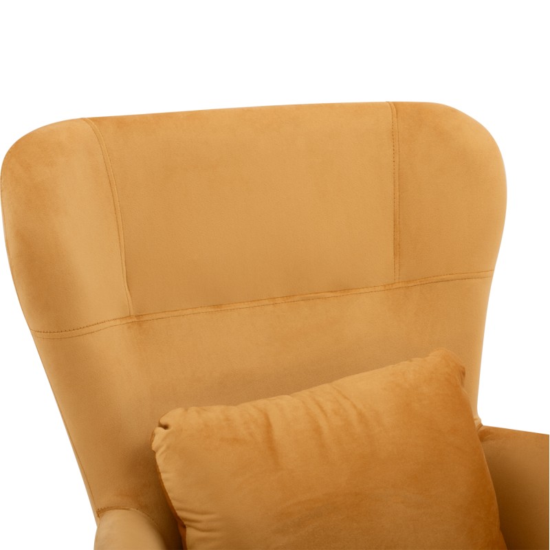 DANIA Armchair, Velvet Gold, metal black leg FK8721.09 67x80x102 cm. DANIA Armchair, Velvet Gold, metal black leg FK8721.09 67x80x102 cm.