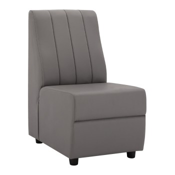 Armchair Landon FK3162.10, Grey PU, 51x66x93 cm.