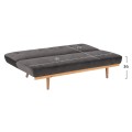 Sofa Bed 3 seater from velvet grey FK3168.01 193x85x88cm Sofa Bed 3 seater from velvet grey FK3168.01 193x85x88cm