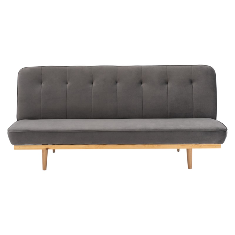 Sofa Bed 3 seater from velvet grey FK3168.01 193x85x88cm Sofa Bed 3 seater from velvet grey FK3168.01 193x85x88cm