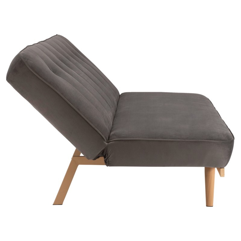 Sofa Bed 3 seater from velvet grey FK3168.01 193x85x88cm Sofa Bed 3 seater from velvet grey FK3168.01 193x85x88cm