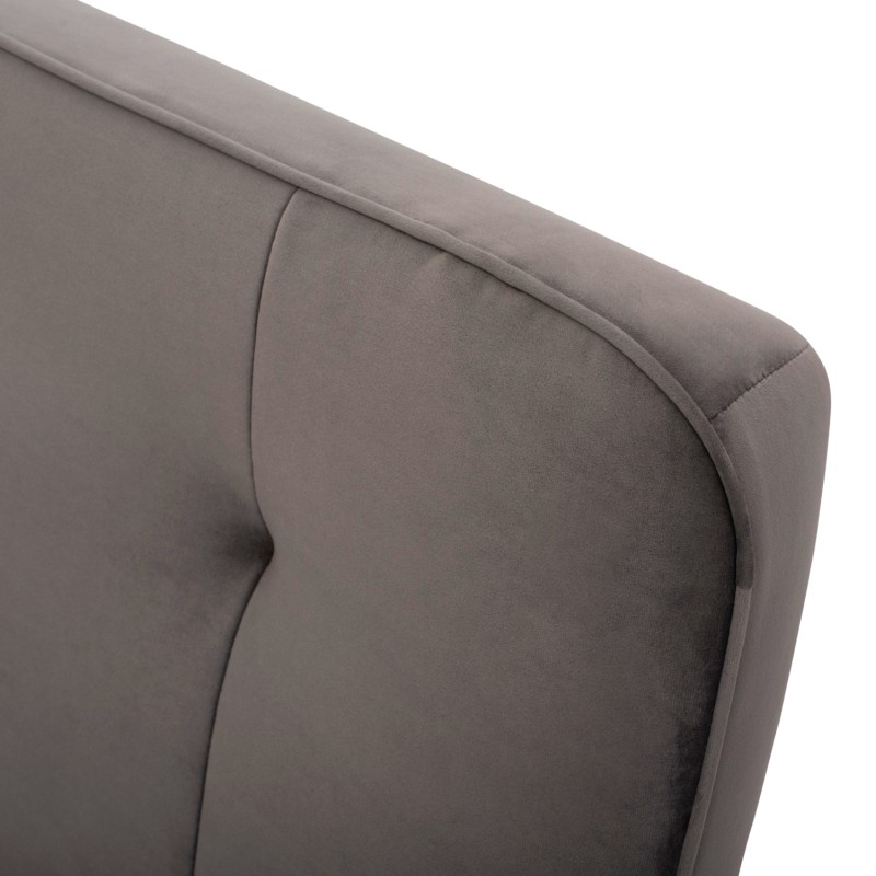 Sofa Bed 3 seater from velvet grey FK3168.01 193x85x88cm Sofa Bed 3 seater from velvet grey FK3168.01 193x85x88cm