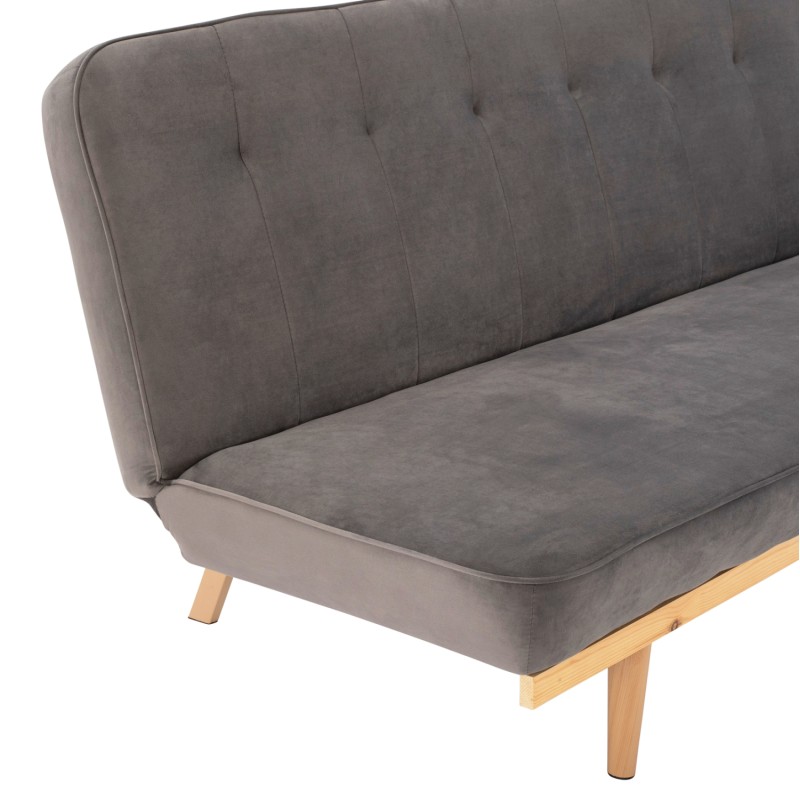 Sofa Bed 3 seater from velvet grey FK3168.01 193x85x88cm Sofa Bed 3 seater from velvet grey FK3168.01 193x85x88cm