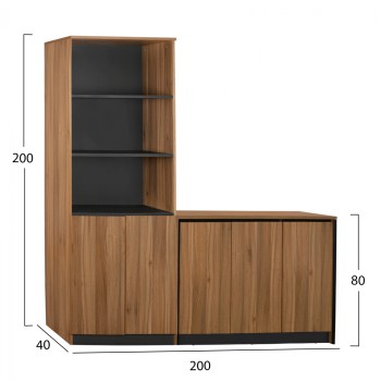 Set 2 pieces Professional office library with cabinet Supreme FK11369 Set 2 pieces Professional office library with cabinet Supreme FK11369