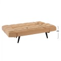 Sofa Bed 3 Seater Velvet Beige FK3167.07 182x80x88cm Sofa Bed 3 Seater Velvet Beige FK3167.07 182x80x88cm