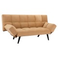 Sofa Bed 3 Seater Velvet Beige FK3167.07 182x80x88cm Sofa Bed 3 Seater Velvet Beige FK3167.07 182x80x88cm