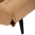 Sofa Bed 3 Seater Velvet Beige FK3167.07 182x80x88cm Sofa Bed 3 Seater Velvet Beige FK3167.07 182x80x88cm