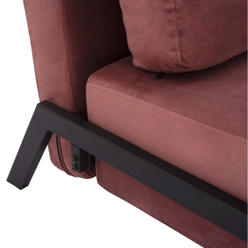 FK3078.12 ARMCHAIR/BED CONSTANCE, DUSTY PINK VELVET 95x92x66Y cm. FK3078.12 ARMCHAIR/BED CONSTANCE, DUSTY PINK VELVET 95x92x66Y cm.