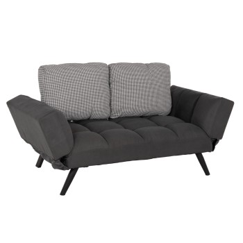 Sofa 3 Seater FK3169.01 GREY with Pillows 165-190x75x89Η cm