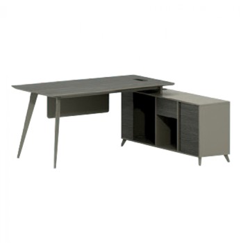 Professional Office Lux Series 180x140x75 Reversible corner mocha & ash FK2116