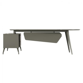 Professional office Lux Series 237x160x75 Right Corner mocha & ash color FK2117R Professional office Lux Series 237x160x75 Right Corner mocha & ash color FK2117R