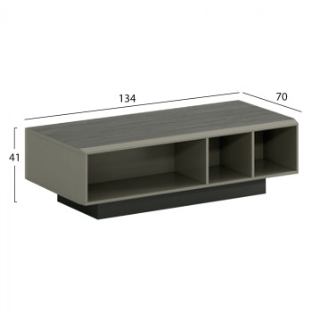 Professional guest living table Lux Series Mocha & Ash 134x70x41 FK2125 Professional guest living table Lux Series Mocha & Ash 134x70x41 FK2125