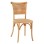 Wooden chair with rattan in natural shade FK8752.01 49x54x89cm