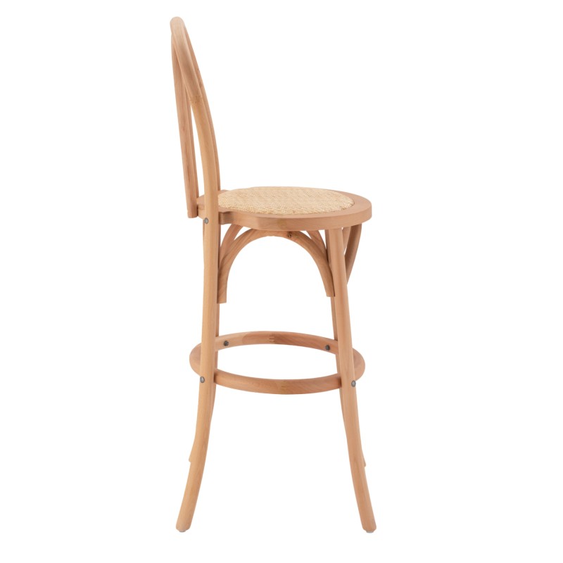 Wooden bar stool MONTREAL- beech wood in natural color with mat 41x47x108 FK8749.01 Wooden bar stool MONTREAL- beech wood in natural color with mat 41x47x108 FK8749.01