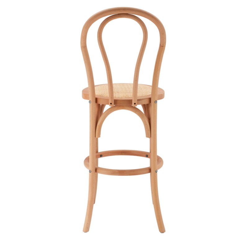 Wooden bar stool MONTREAL- beech wood in natural color with mat 41x47x108 FK8749.01 Wooden bar stool MONTREAL- beech wood in natural color with mat 41x47x108 FK8749.01