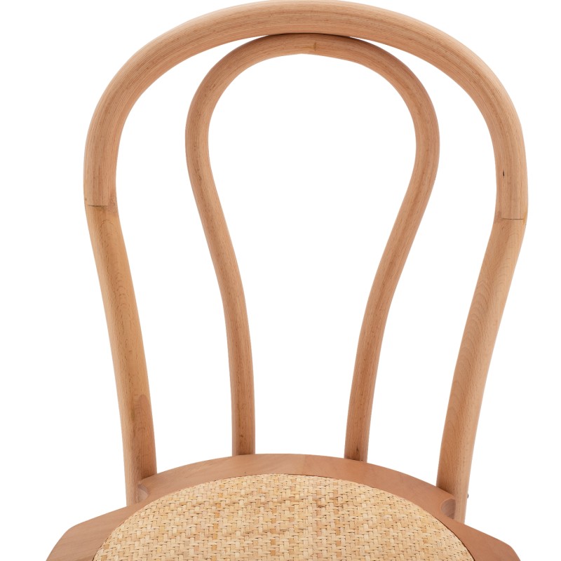 Wooden bar stool MONTREAL- beech wood in natural color with mat 41x47x108 FK8749.01 Wooden bar stool MONTREAL- beech wood in natural color with mat 41x47x108 FK8749.01