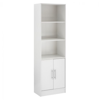 Bookcase from melamine ENSLEY FK2027.05 white color 60x30x180cm