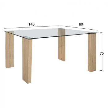 Set dining table 5 pieces with table Morgan 140x80x75 & Armchair Leah Cypress Green FK11411 Set dining table 5 pieces with table Morgan 140x80x75 & Armchair Leah Cypress Green FK11411