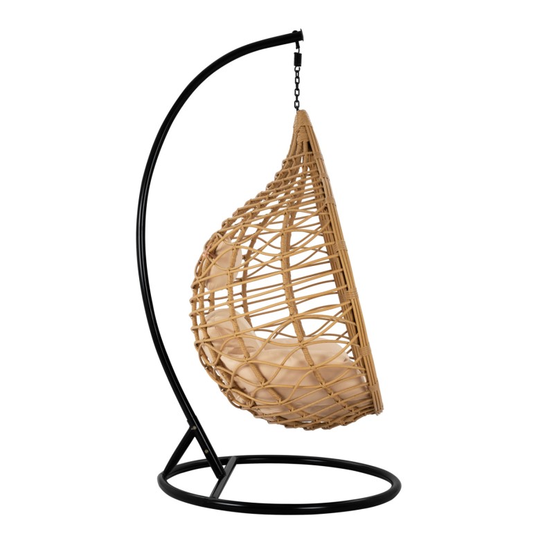 Hanging Armchair Nest Black-Beige with Pillow FK5750.01 105''x195cm Hanging Armchair Nest Black-Beige with Pillow FK5750.01 105''x195cm