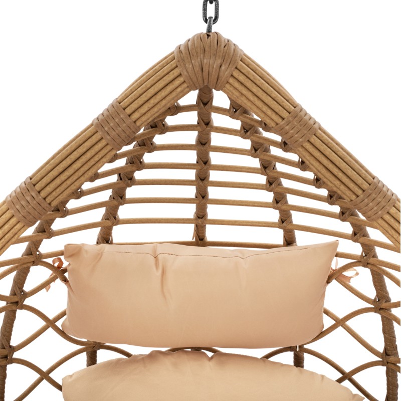 Hanging Armchair Nest Dark Grey - Beige with pillow FK5755.01 105''x195cm Hanging Armchair Nest Dark Grey - Beige with pillow FK5755.01 105''x195cm