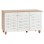 Shoe Cabinet Melamine with 3 Doors FK2211.06 Sonama-White 114,5x34x68cm