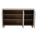 Shoe Cabinet Melamine with 3 Doors FK2211.06 Sonama-White 114,5x34x68cm Shoe Cabinet Melamine with 3 Doors FK2211.06 Sonama-White 114,5x34x68cm