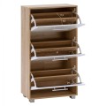Shoe Cabinet Melamine 3seater FK2221.06 Sonama-White 62x24x110cm Shoe Cabinet Melamine 3seater FK2221.06 Sonama-White 62x24x110cm