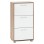 Shoe Cabinet Melamine 3seater FK2221.06 Sonama-White 62x24x110cm