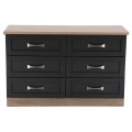 Bedroom dresser -Drawer FK317.04 with 6 drawers Sonama-Grey 120x40x76cm Bedroom dresser -Drawer FK317.04 with 6 drawers Sonama-Grey 120x40x76cm