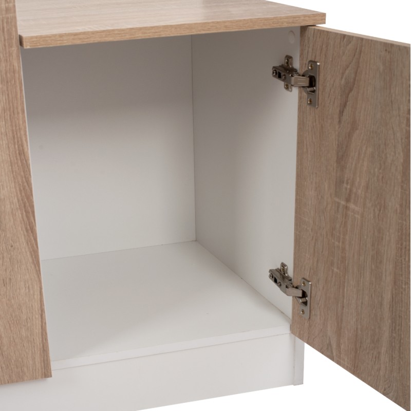 Entryway Furniture with mirror Janice FK2264 Sonama White 70,3x37,1x181,8 cm. Entryway Furniture with mirror Janice FK2264 Sonama White 70,3x37,1x181,8 cm.