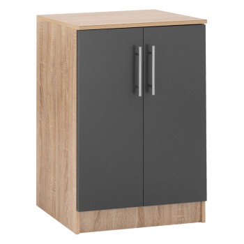 Shoe cabinet wooden FK2206.04 Sonama Grey 60x40,5x80 cm.