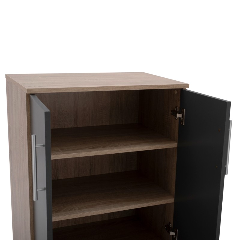 Shoe cabinet wooden FK2206.04 Sonama Grey 60x40,5x80 cm. Shoe cabinet wooden FK2206.04 Sonama Grey 60x40,5x80 cm.
