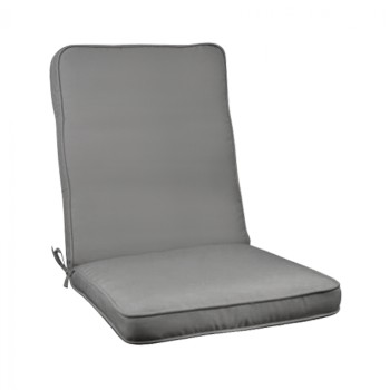 Pillow for chair with back Polyester Chios Grey FK11238.10P 117(45+72)x45x5cm