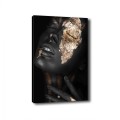 CANVAS PAINTING DARK SKINNED GIRL WITH GOLD MAKEUP FK7196.01 50X3X70 cm. CANVAS PAINTING DARK SKINNED GIRL WITH GOLD MAKEUP FK7196.01 50X3X70 cm.