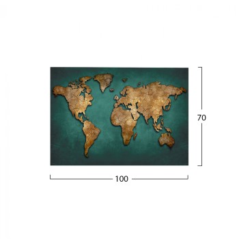 CANVAS PAINTING WORLD MAP FK7197.01 100X3X70 cm. CANVAS PAINTING WORLD MAP FK7197.01 100X3X70 cm.