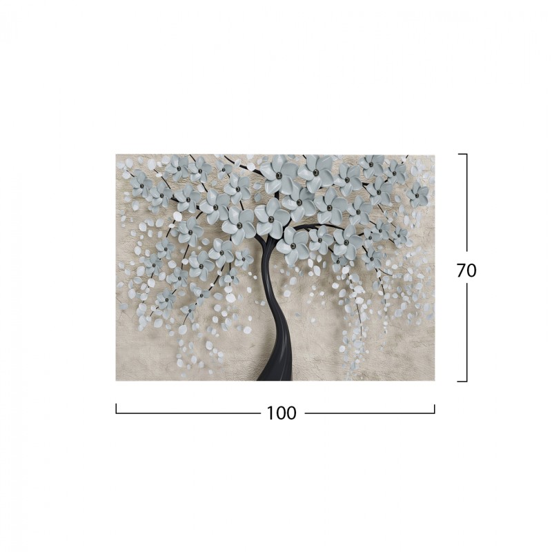 CANVAS PAINTING BLOSSOM TREE FK7197.04 100X3X70 cm. CANVAS PAINTING BLOSSOM TREE FK7197.04 100X3X70 cm.