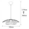 METALLIC PENDANT LIGHT IN GOLD FK7229.04 Φ50x111 cm.