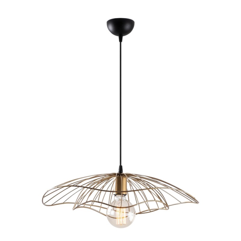 METALLIC PENDANT LIGHT IN GOLD FK7229.04 Φ50x111 cm.